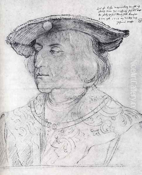 Emperor Maximilian I Oil Painting by Albrecht Durer