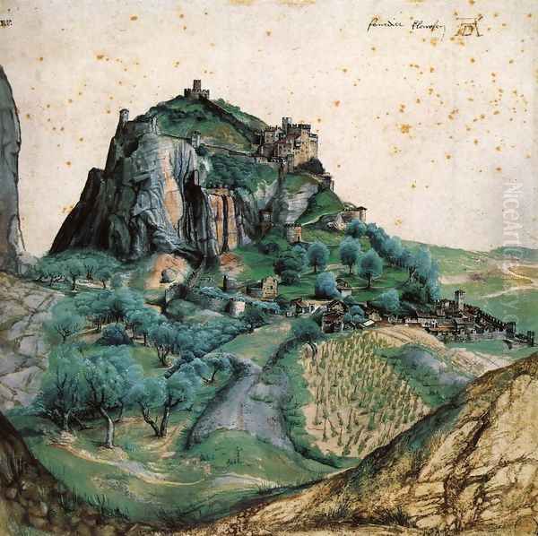 View of Arco Oil Painting by Albrecht Durer