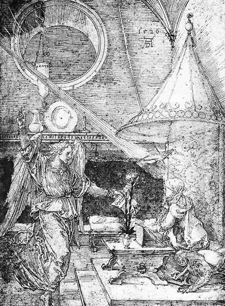 Annunciation Oil Painting by Albrecht Durer