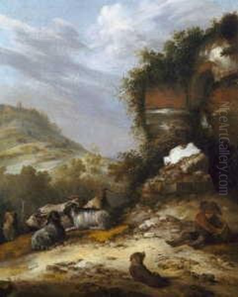 H 44; B 35 Oil Painting by Jacobus Sibrandi Mancandan