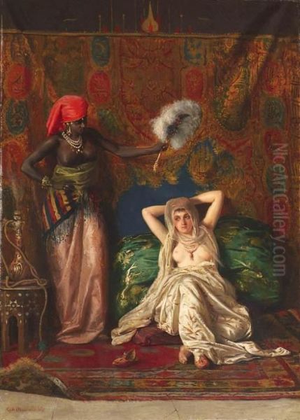 The Odalisque Oil Painting by Gustavo Mancinelli