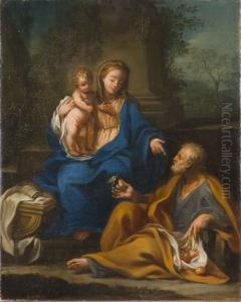 Sacra Famiglia Oil Painting by Francesco Mancini