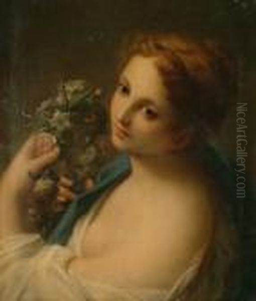 Flora Oil Painting by Francesco Mancini