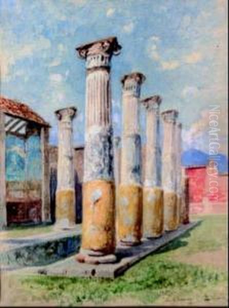 Scavi Di Pompei Oil Painting by Francesco, Lord Mancini