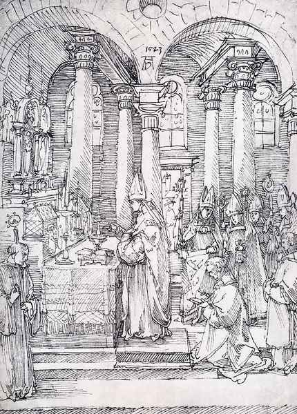 Mass Oil Painting by Albrecht Durer