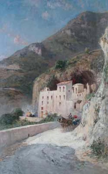 Veduta D'amalfi Oil Painting by Francesco, Lord Mancini