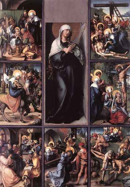 The Seven Sorrows Of The Virgin Oil Painting by Albrecht Durer