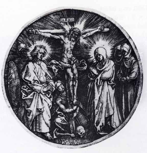 Crucifixion (Round) Oil Painting by Albrecht Durer