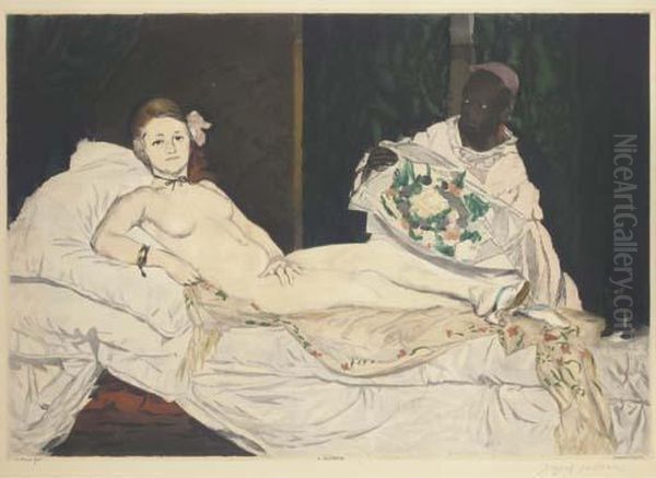 Olympia Par Jacques Villon Oil Painting by Edouard Manet