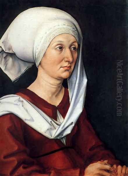 Portrait Of Barbara Durer Oil Painting by Albrecht Durer