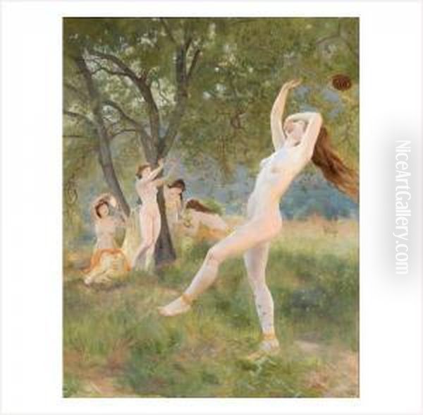 La Danse Des Nymphes Oil Painting by Marcel Mangin