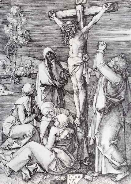 Crucifixion 1508 Oil Painting by Albrecht Durer