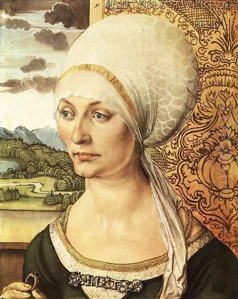 Portrait Of Elsbeth Tucher Oil Painting by Albrecht Durer