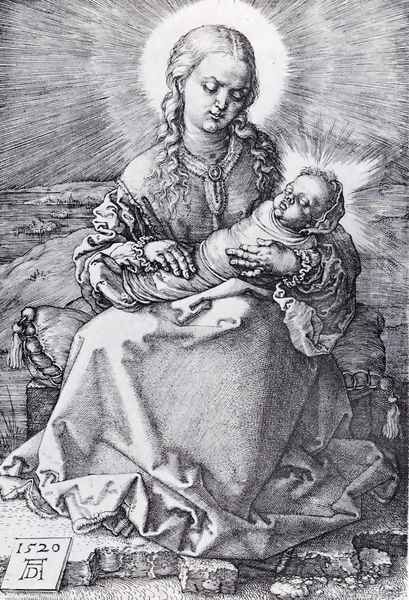 Madonna With The Swaddled Infant Oil Painting by Albrecht Durer