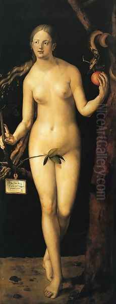 Eve I Oil Painting by Albrecht Durer