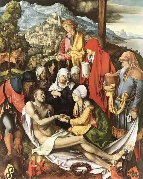 Lamentation For Christ Oil Painting by Albrecht Durer