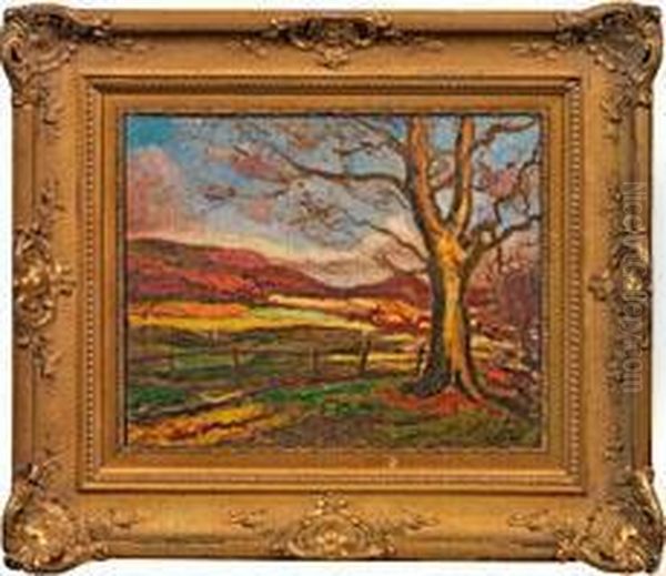 Herbstlandschaft Oil Painting by Abraham Manievich