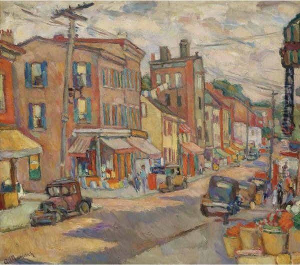 Newburgh Oil Painting by Abraham Manievich