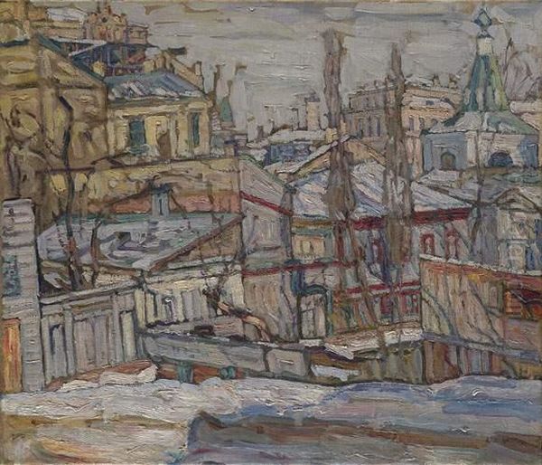 View Of Kiev Oil Painting by Abraham Manievich