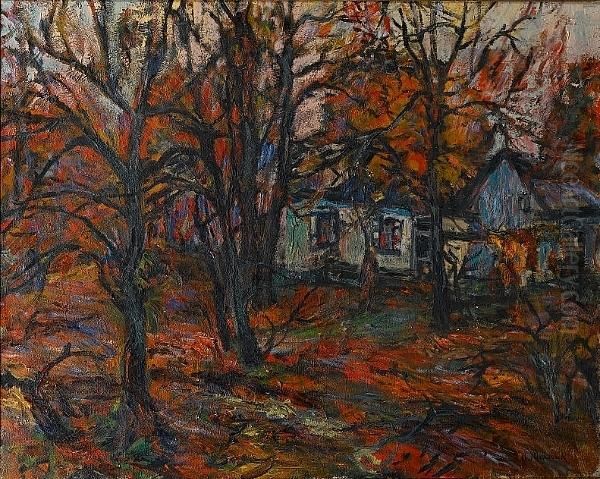 Beyond The Trees Oil Painting by Abraham Manievich