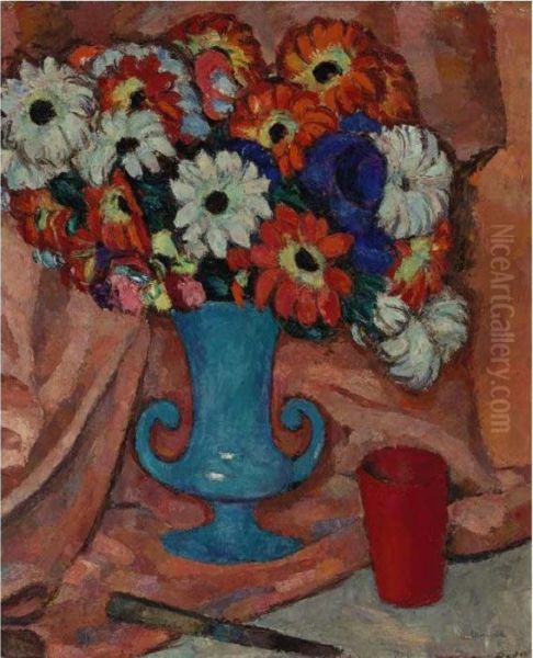 Flowers Oil Painting by Abraham Manievich