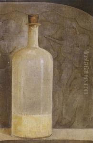 Olieflesje Oil Painting by Jan Mankes