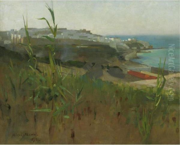 Tangier From The Dunes Oil Painting by Alexander Mann