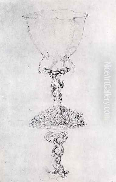 Design For A Goblet With A Variant Of The Base Oil Painting by Albrecht Durer