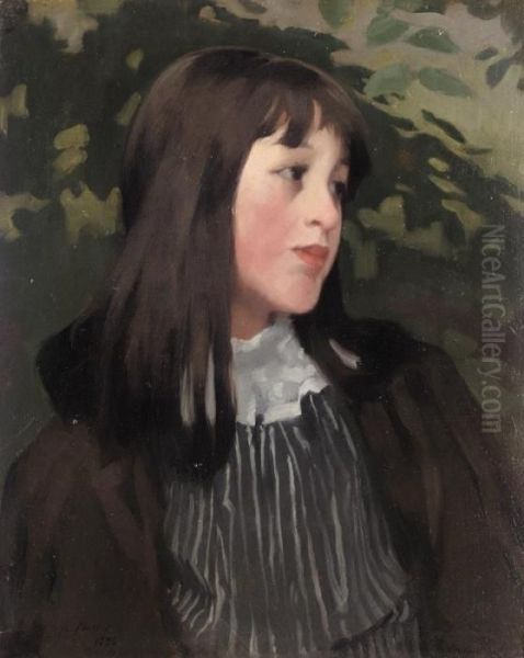 Young Girl Oil Painting by Alexander Mann