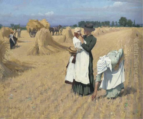 The Gleaners Oil Painting by Alexander Mann