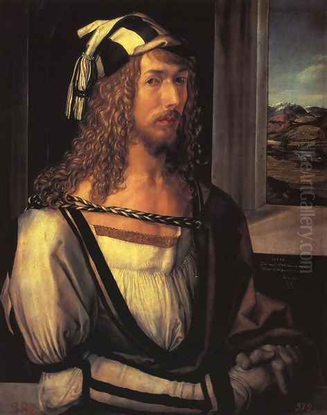 Self Portrait at 26 I Oil Painting by Albrecht Durer