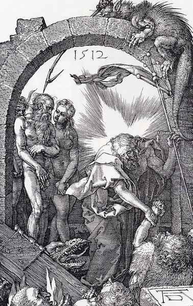 Harrowing Of Hell (Engraved Passion) (or Christ In Limbo) Oil Painting by Albrecht Durer