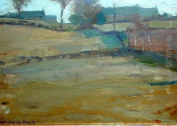 A Farm (c1885) Oil Painting by Harrington Mann