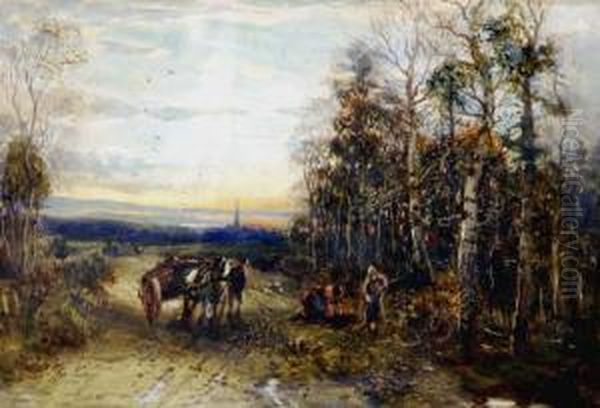 Road Near Levens, Westmoreland Oil Painting by William Manners