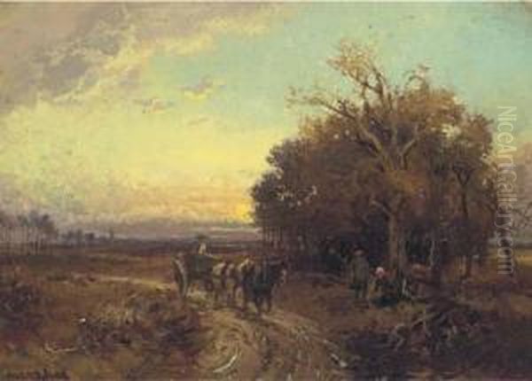 Near Worksop Oil Painting by William Manners