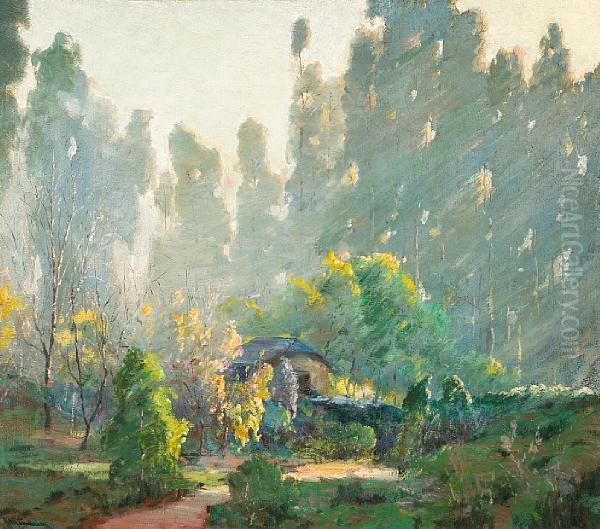 Hazy Morning Oil Painting by Jean Mannheim