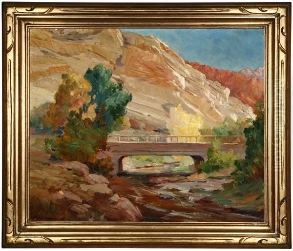 Colorado Rock Formations Oil Painting by Jean Mannheim