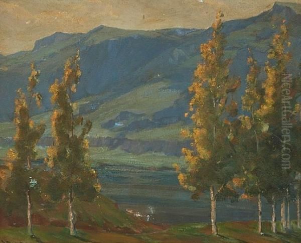 Quaken Aspens (no. 350) Oil Painting by Jean Mannheim