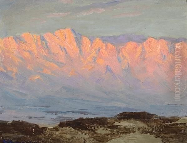 Coachella Early Morning Oil Painting by Jean Mannheim