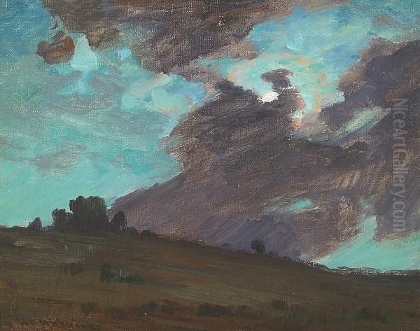 Storm Clouds Oil Painting by Jean Mannheim