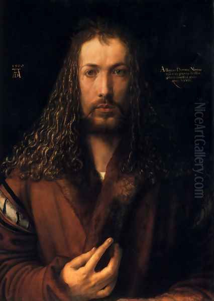 Self-Portrait II Oil Painting by Albrecht Durer