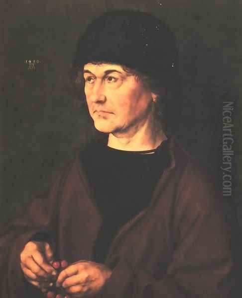 Portrait of Durer's Father Oil Painting by Albrecht Durer