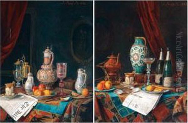 Still Lifes Oil Painting by Josef Mansfeld