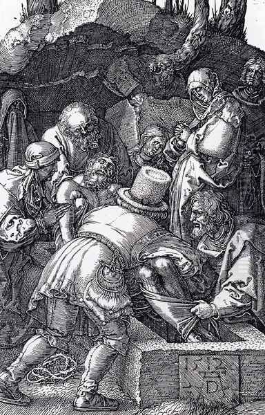 Deposition (Engraved Passion) Oil Painting by Albrecht Durer