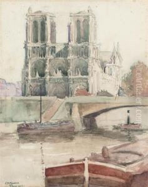 Notre Dame, Paris Oil Painting by James Bolivar Manson