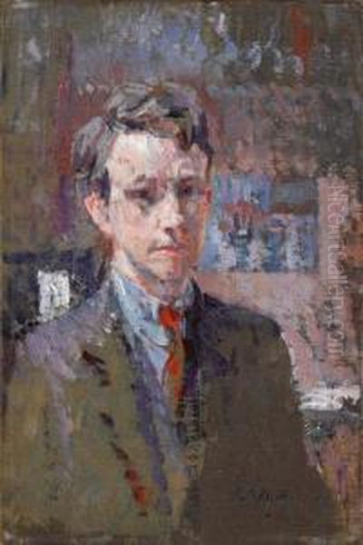 Self Portrait Oil Painting by James Bolivar Manson