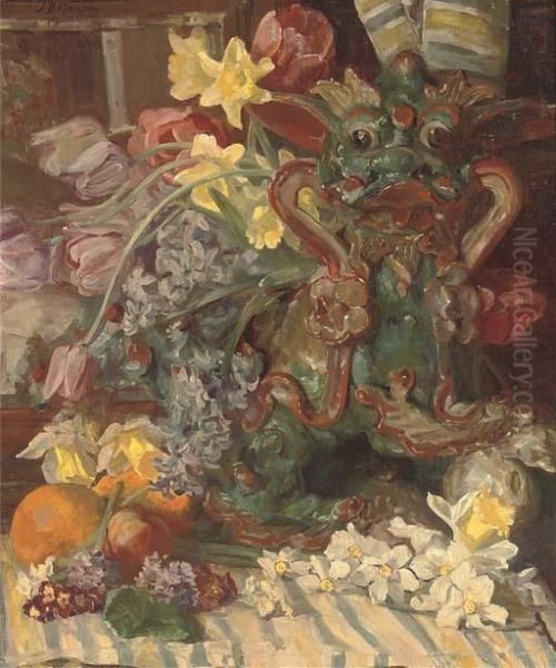 The Chinese Dragon Oil Painting by James Bolivar Manson