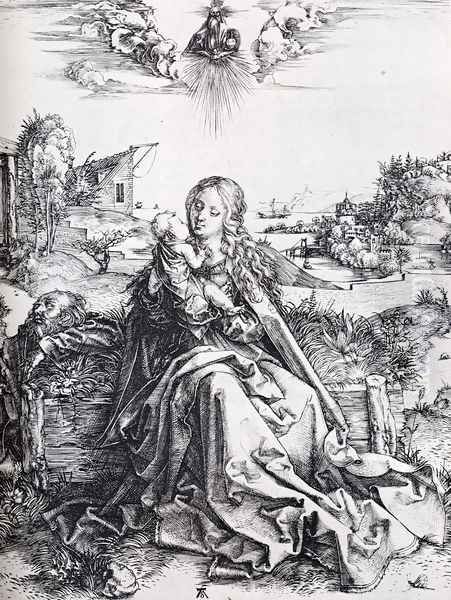 The Virgin With The Dragonfly Oil Painting by Albrecht Durer