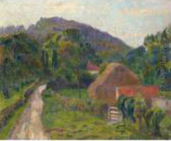 Evening At Steep, Hampshire Oil Painting by James Bolivar Manson