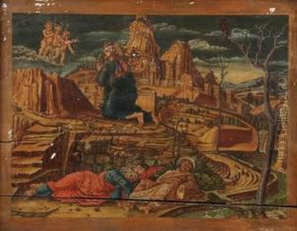 The Agony In The Garden Oil Painting by Andrea Mantegna